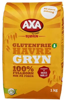 AXA HAVREGRYN GLUTENFRI 1KG AXA HAVREGRYN GLUTENFRI 1KG