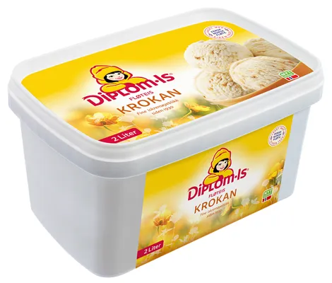 DIPLOM-IS ICE CREAM CRUSHED NOUGAT   2L DIPLOM-IS ICE CREAM CRUSHED NOUGAT   2L