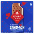 SANDWICH ICE CREAM W/ TOFFEE TASTE & COOKIE 6PCE