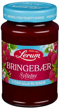 Bringebærsyltetøy Original Utan Tilsett Sukker 435g