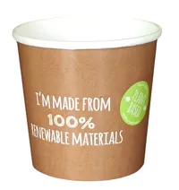 Miljøvennlig Matbeger 400ml I 100% Plantebasert Materiale