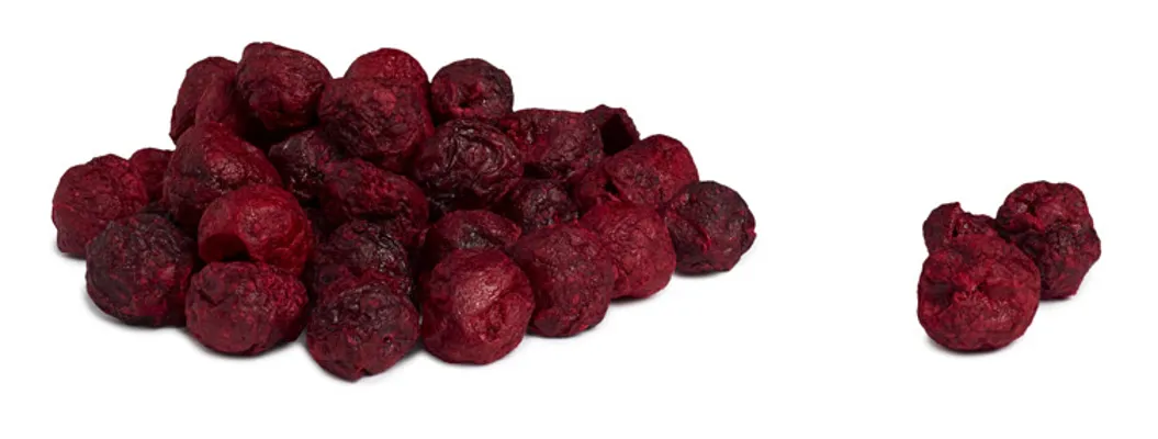 FRYSETØRKET KIRSEBÆR HELE 6X80G SOSA FRYSETØRKET KIRSEBÆR HELE 6X80G SOSA