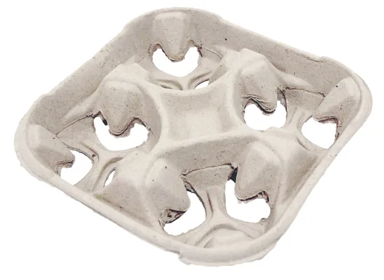 4-CUP CARRIER BÆBREBRETT I MILJØVENNLIG FIBER FOR 4 BEGER 4-CUP CARRIER BÆBREBRETT I MILJØVENNLIG FIBER FOR 4 BEGER