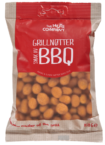 COATEDE PEANØTTER - BBQ 150G