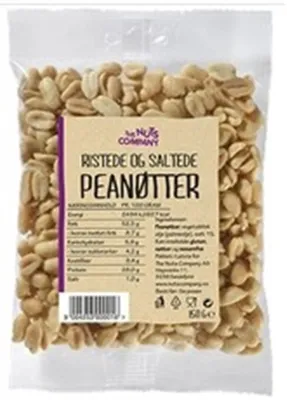 Ristede Og Saltede Peanøtter 150g