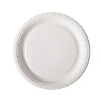 Tall.Belagt Papir Flat 18cm Hvit 100pk