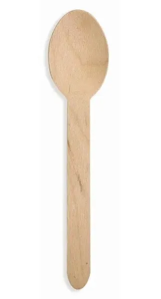 WOODEN SPOON 160MM   100PCE WOODEN SPOON 160MM   100PCE