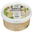 ØKO RØROS YOGHURT JORDBÆR OG RABARBRA 2KG SPANN