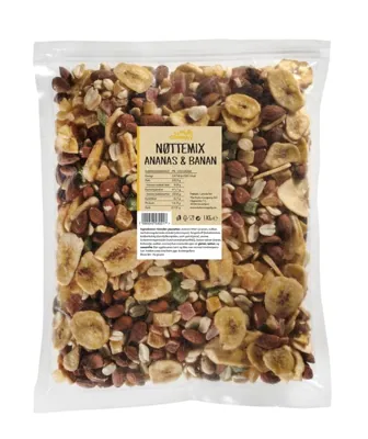 Nøttemix - Ananas Og Banan 1kg