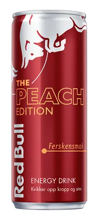 RED BULL ENERGIDRIKK PEACH EDITION FERSKENSMAK 250 ML