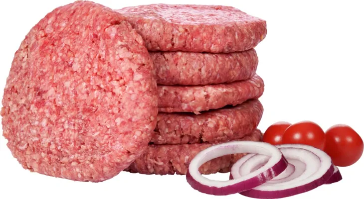 BURGER M/TØRRHENGT STORFE 12X190G BURGER M/TØRRHENGT STORFE 12X190G
