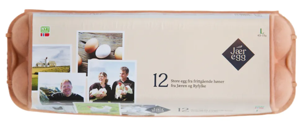 12 Egg Fra Frittgående Høner