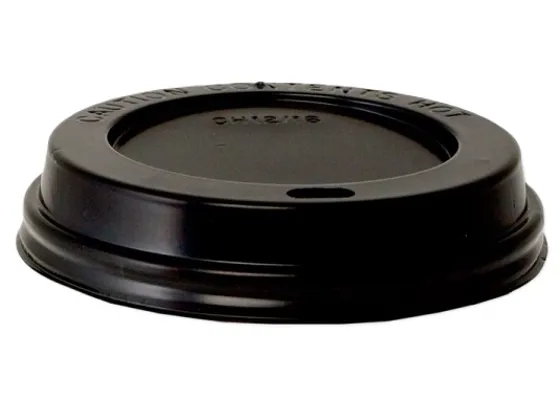Plastlokk Svart 8oz 100stk