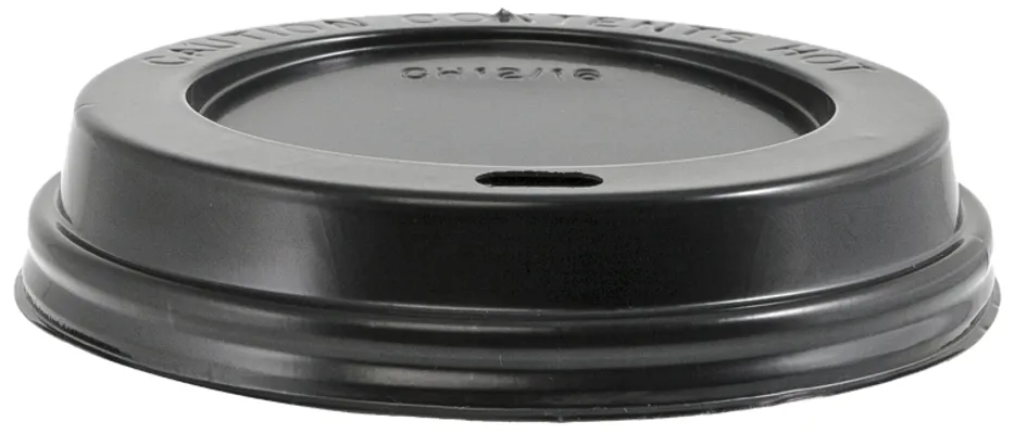 Plastlokk Svart 12oz 100stk