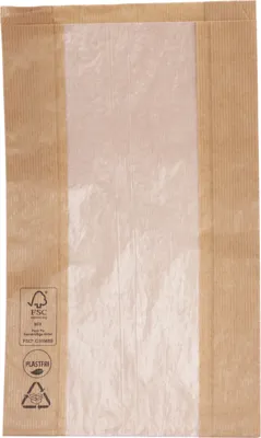 Papirpose 1kg Plastfri 160x60x230mm Kartong 500 Stk