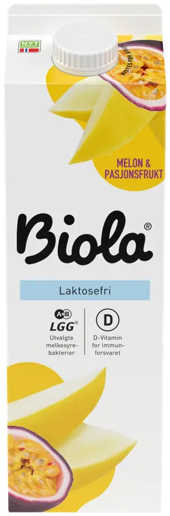 BIOLA MELON/PASJON LAKTOSEFRI 1000G TINE BIOLA MELON/PASJON LAKTOSEFRI 1000G TINE