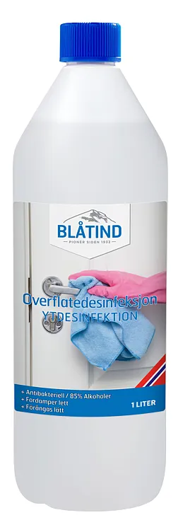 BLÅTIND OVERFLATEDESINFEKSJON 1L BLÅTIND OVERFLATEDESINFEKSJON 1L