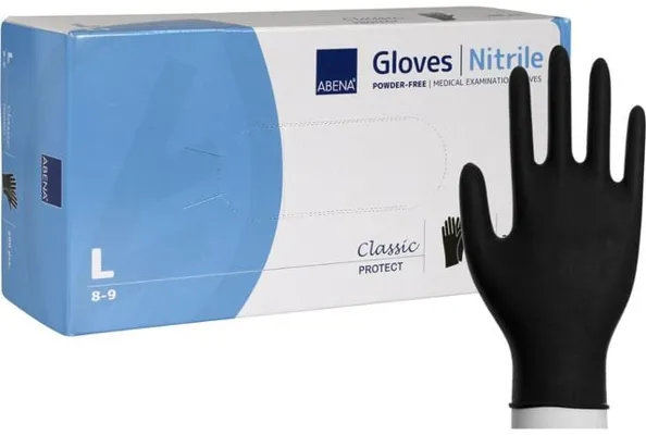 UNDERSØKELSESHANSKE ABENA CLASSIC S SORT NITRIL PUDDERFRI UNDERSØKELSESHANSKE ABENA CLASSIC S SORT NITRIL PUDDERFRI