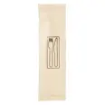 CUTLERY BAG WOODEN KNIFE FORK NAPKIN PCE