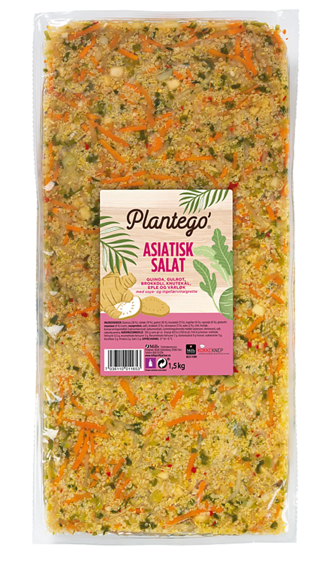 PLANTEGO' ASIATISK SALAT MED QUINO 1500G