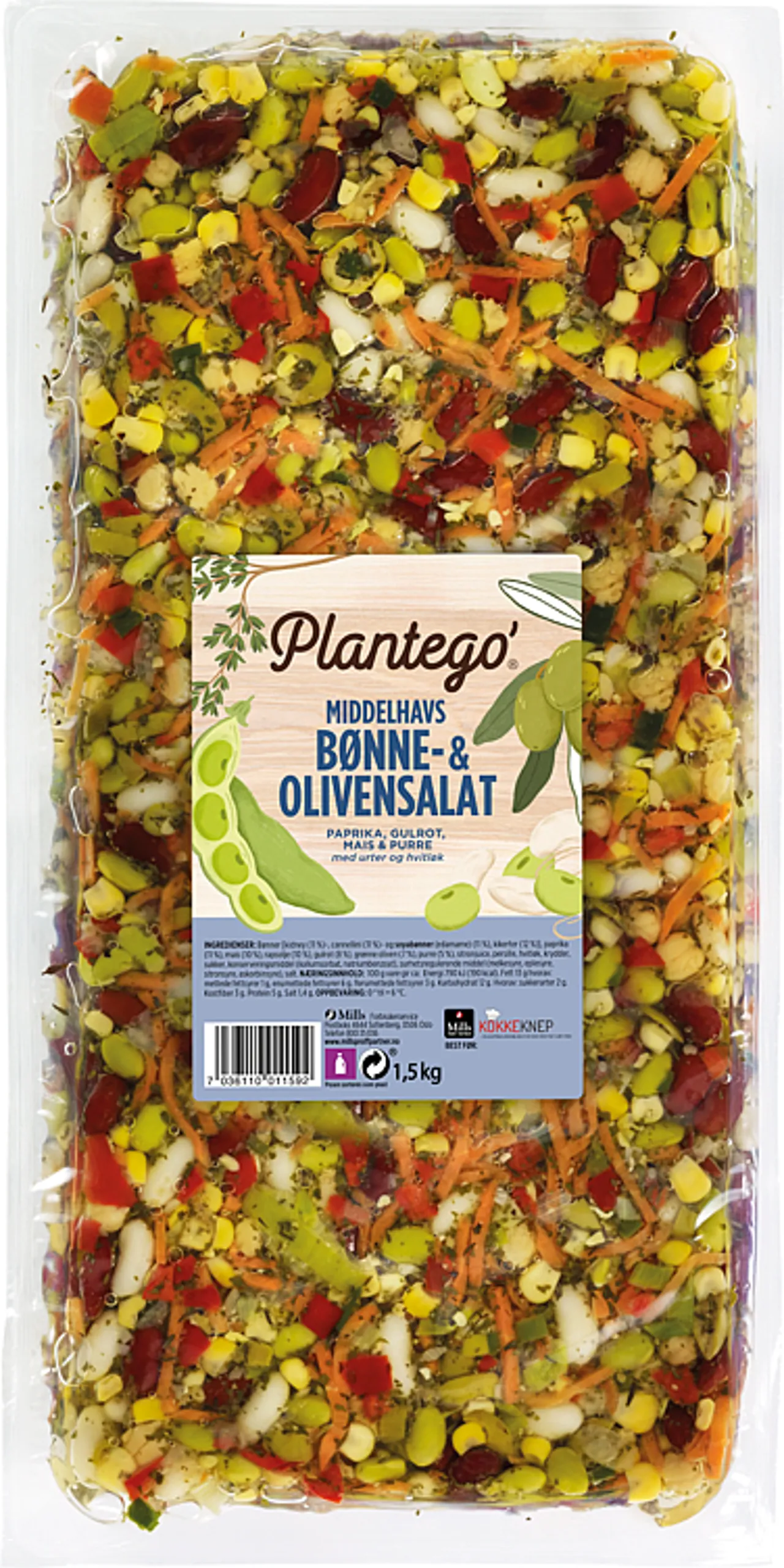 PLANTEGO' BØNNESALAT 1500G