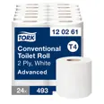 TORK CONVENTIONAL TOILET ROLL 2-PLY 24PCE
