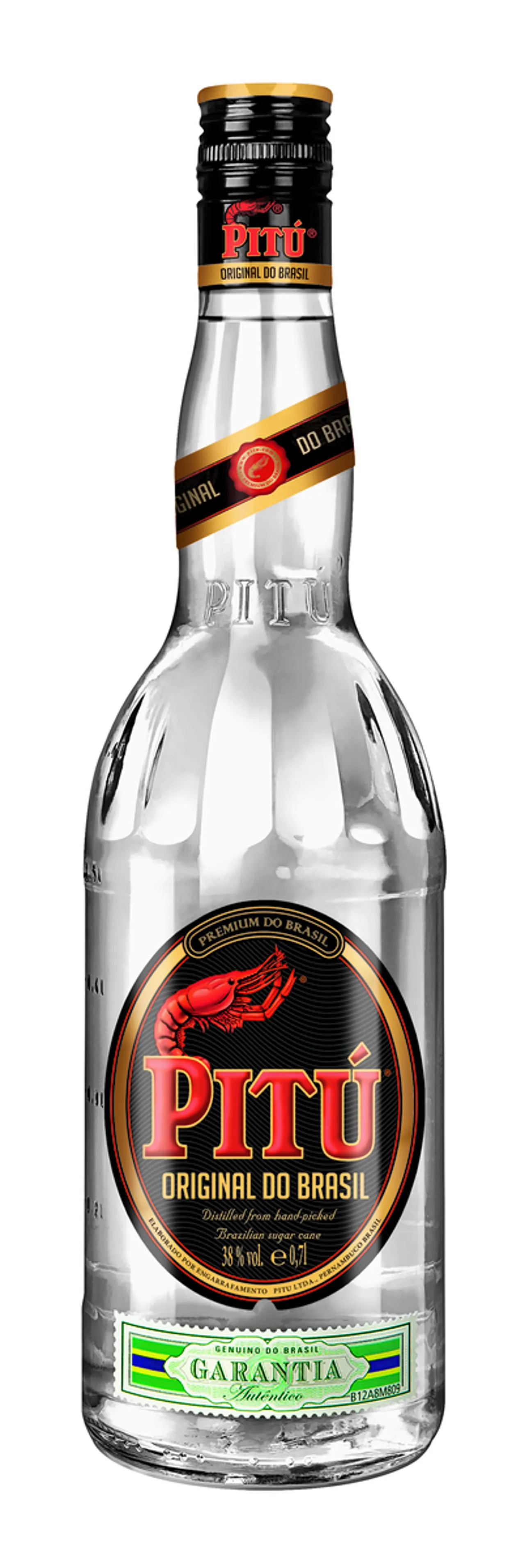 PITU PREMIUM CACHACA DO BRAZIL 38% 70CL