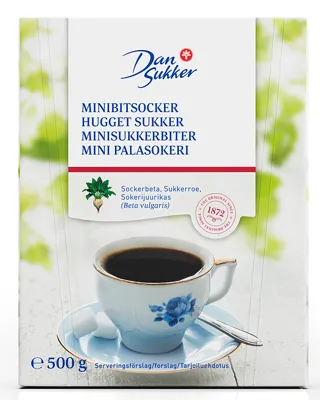 MINISUKKERBITER 500G DANSUKKER MINISUKKERBITER 500G DANSUKKER