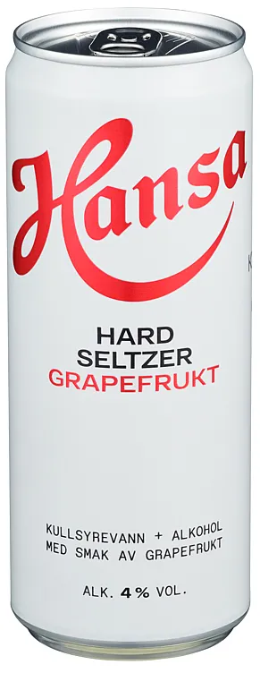 HANSA HARD SELTZER GRAPEFRUKT 0.33L BX HANSA HARD SELTZER GRAPEFRUKT 0.33L BX