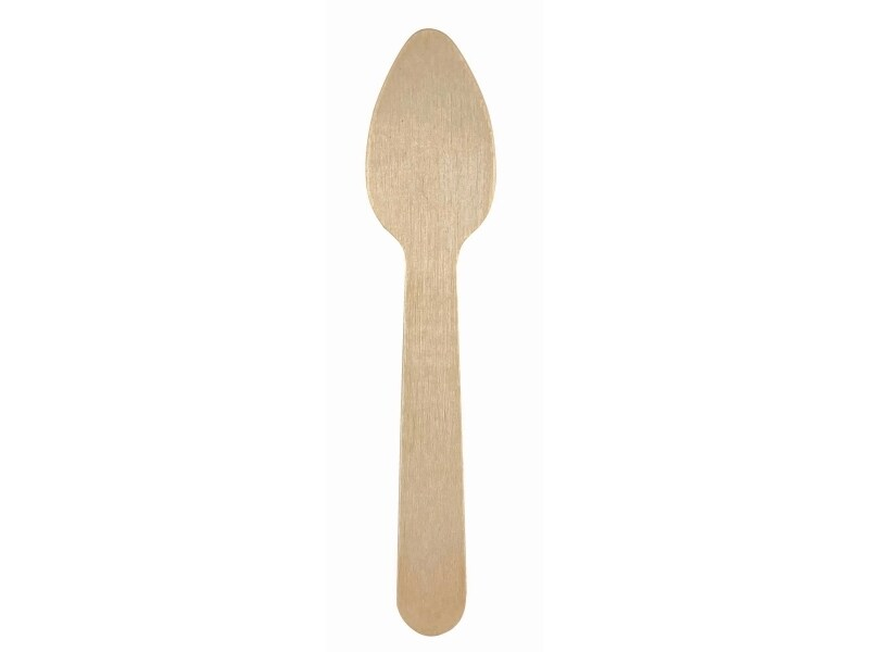 TEA SPOON WOOD 110MM