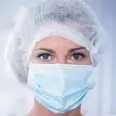 SURGICAL GAUZE MASK NON-WOVEN POLYPROPYLENE TYPE IIR 50PAC