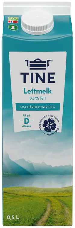 TINE LETTMELK 0,5% 1/2L TINE LETTMELK 0,5% 1/2L
