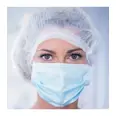 SURGICAL GAUZE MASK NON-WOVEN POLYPROPYLENE TYPE I I R 10PAC