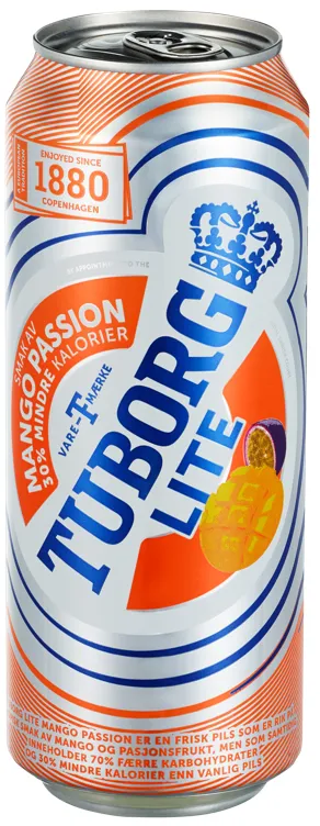 TUBORG LITE MANGO & PASSION 0.50L TUBORG LITE MANGO & PASSION 0.50L