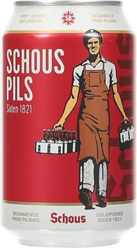 Schous Pilsner, 4,5% 33cl