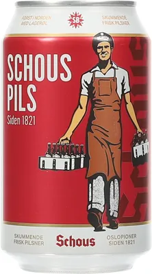 Schous Pilsner, 4,5% 33cl