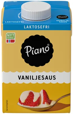 Piano Vaniljesaus Laktosefri 1/2l Tine