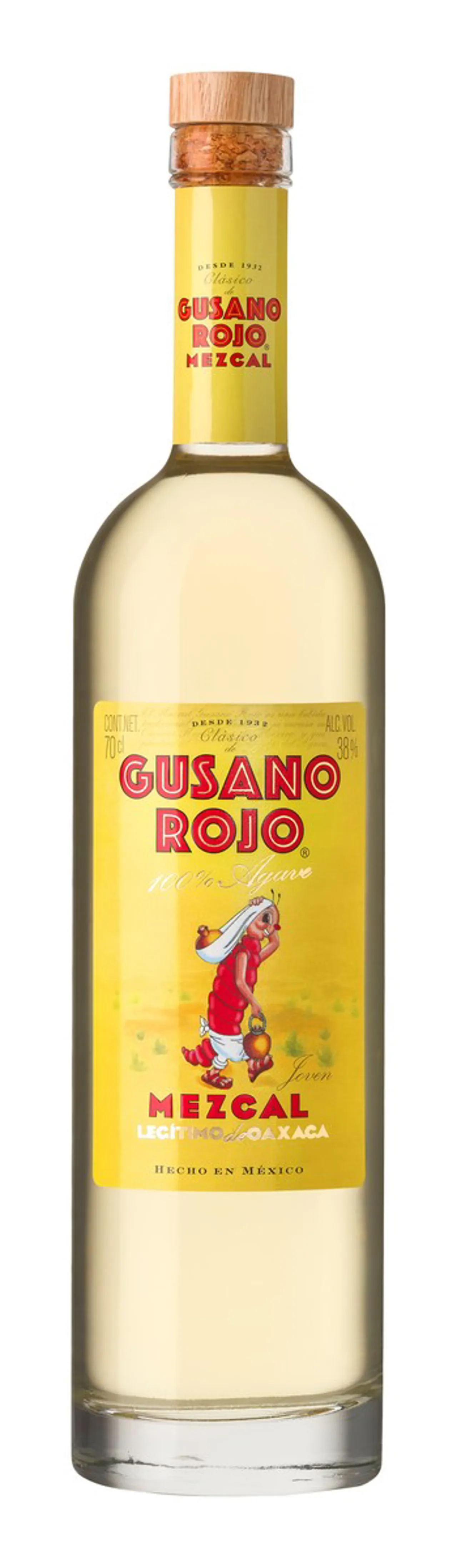 GUSANO ROJO MEZCAL 38% 75CL