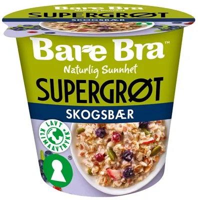 BARE BRA GRØT SKOGSBÆR 6X57G BARE BRA GRØT SKOGSBÆR 6X57G