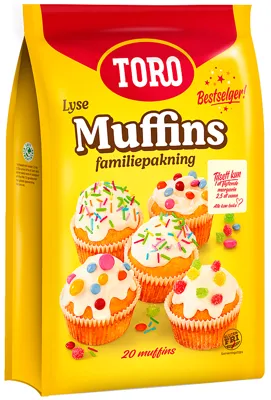 TORO LYSE MUFFINS STORPAKNING 5X520G TORO LYSE MUFFINS STORPAKNING 5X520G