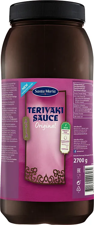 TERIYAKI SAUCE ORIGINAL 2700G SANTA MARIA TERIYAKI SAUCE ORIGINAL 2700G SANTA MARIA