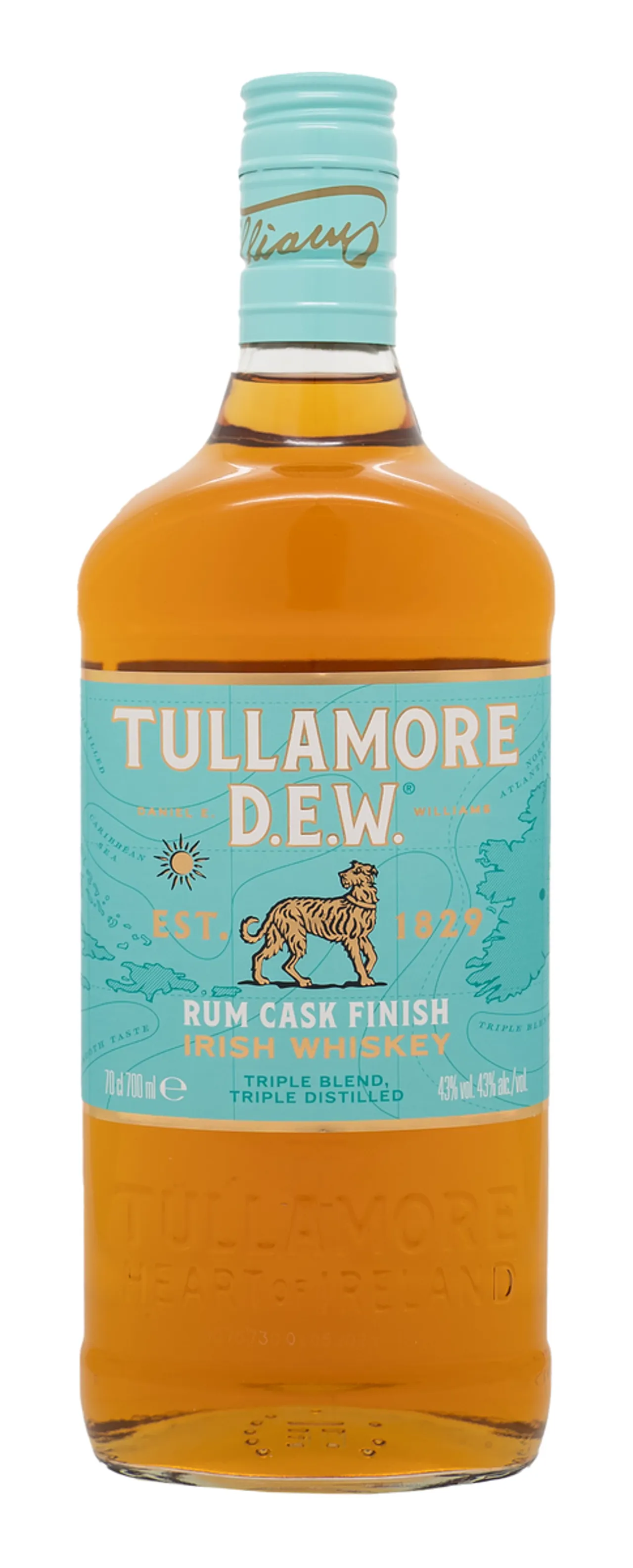 TULLAMORE DEW XO RUM CASK 43% 70CL