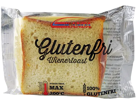 Kanda Glutenfri Wienertoast 20stk I Stekefolie