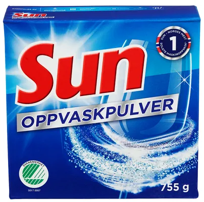 SUN MASKINOPPVASKPULVER 755G SUN MASKINOPPVASKPULVER 755G