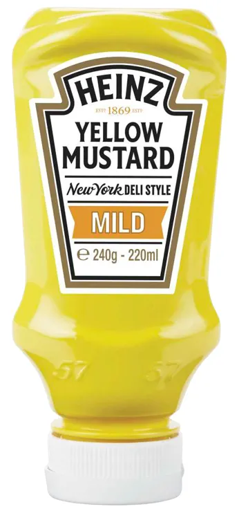 HEINZ YELLOW MUSTARD MILD 220ML HEINZ YELLOW MUSTARD MILD 220ML