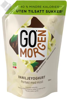GO'MORGEN VANILJE UTEN 730G TINE GO'MORGEN VANILJE UTEN 730G TINE