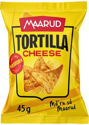Tortillachips Cheese 45g Maarud