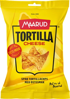 TORTILLACHIPS CHEESE 45G MAARUD TORTILLACHIPS CHEESE 45G MAARUD