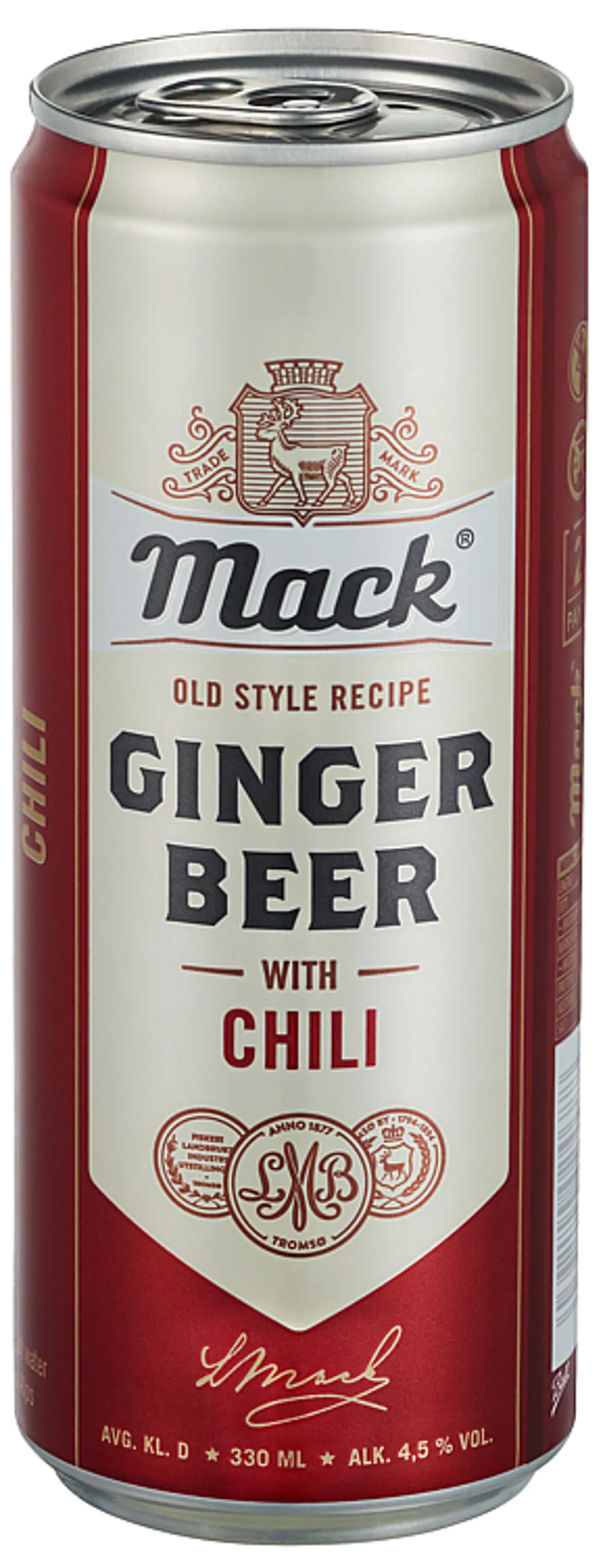 MACK GINGER BEER CHILI 4.5% 0.33L 4P BX