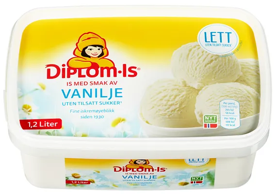 LIGHT VANILLA ICE CREAM   1,2L LIGHT VANILLA ICE CREAM   1,2L